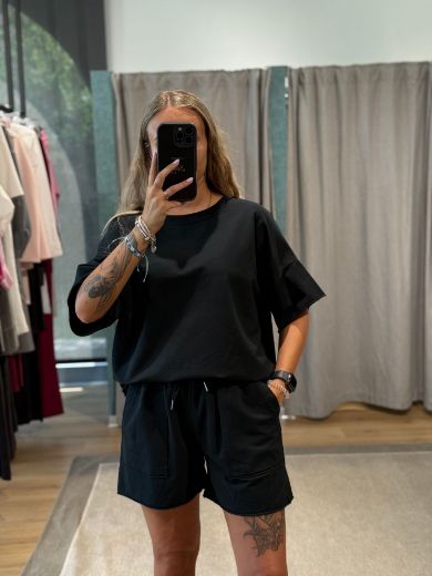 Immagine di COMPLETINO TUTA CORTO - Disponibile in SABBIA, ROSA, MARRONE, PESCA, NERO, FUCSIA, BLU, TAUPE, AZZURRO, ARANCIONE