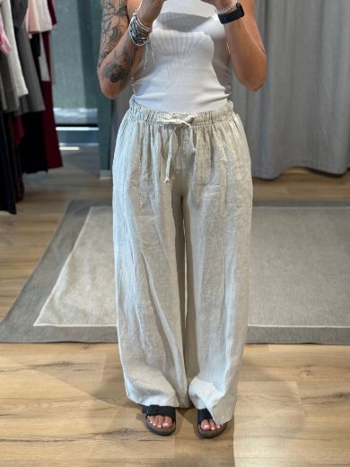 Immagine di PANTALONE LINO ELASTICO