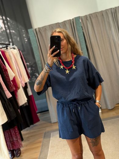 Immagine di COMPLETINO TUTA CORTO - Disponibile in SABBIA, ROSA, MARRONE, PESCA, NERO, FUCSIA, BLU, TAUPE, AZZURRO, ARANCIONE