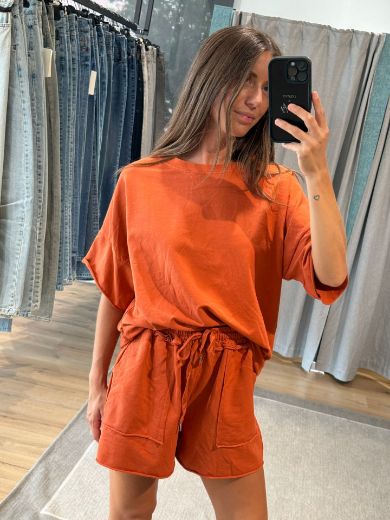 Immagine di COMPLETINO TUTA CORTO - Disponibile in SABBIA, ROSA, MARRONE, PESCA, NERO, FUCSIA, BLU, TAUPE, AZZURRO, ARANCIONE