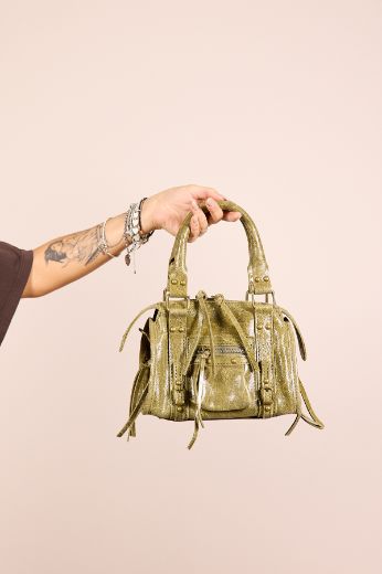 Immagine di BORSA IN PELLE CITY BAG MINI - Disponibile in BLU JEANS, BLU ELETTRICO, BLU SCURO, MARRONE, NERO, FUCSIA, AZZURRO, VERDE, GRIGIO, BORDEAUX, TAUPE, CUOIO, BLU NOTTE, VERDE BOTTIGLIA