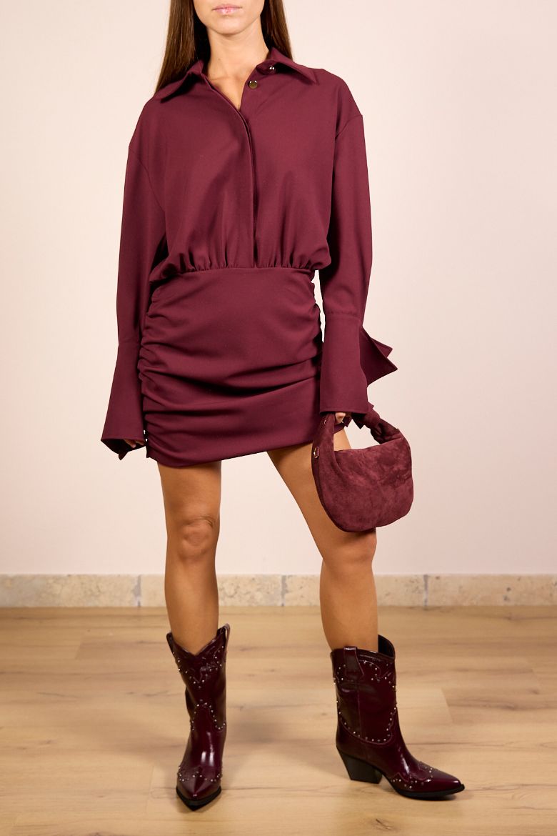 Immagine di ABITO CORTO CHARLOTTE - Disponibile in BORDEAUX, NERO