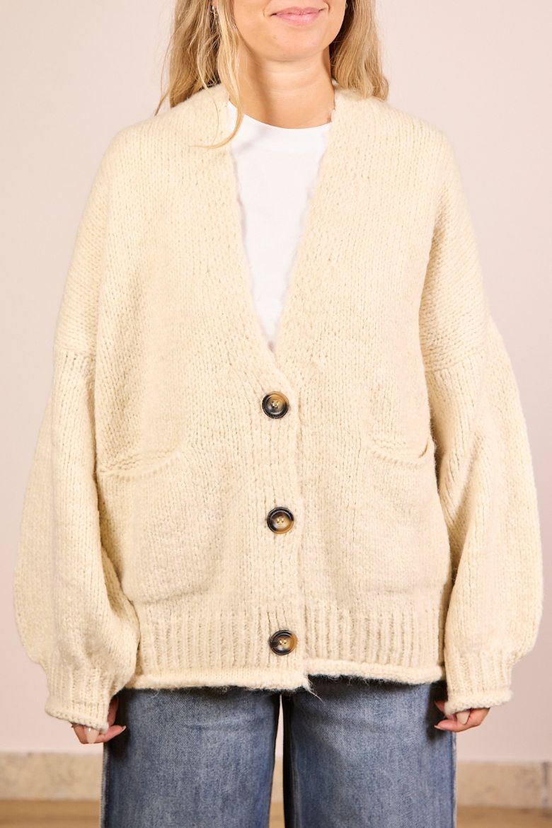 Immagine di CARDIGAN 3 BOTTONI - Disponibile in PANNA, MARRONE, BORDEAUX, NERO, GRIGIO, VERDE MILITARE, OLIO, FANGO