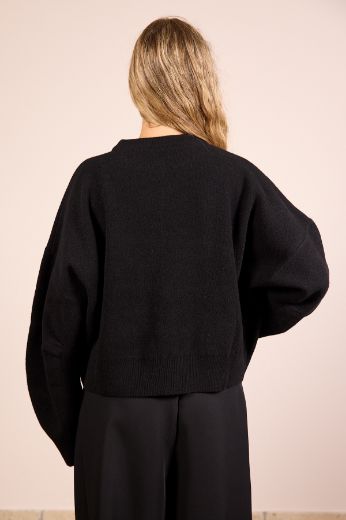 Immagine di MAGLIONE 100% LANA - Disponibile in PANNA, NERO, GRIGIO