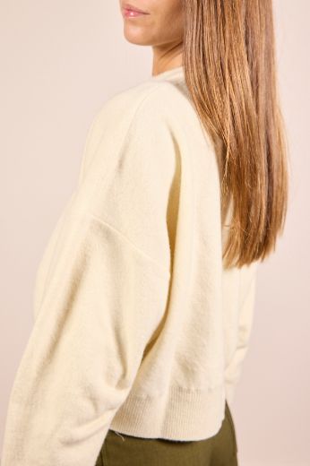 Immagine di MAGLIONE 100% LANA - Disponibile in PANNA, NERO, GRIGIO