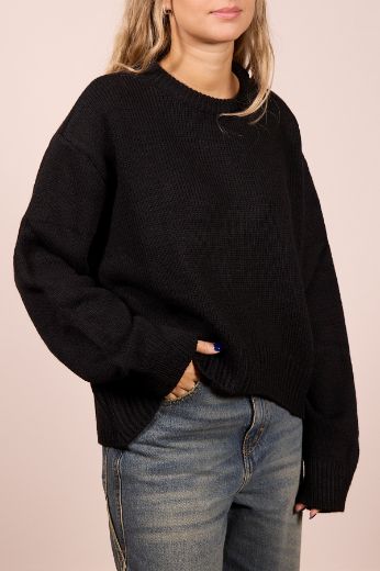 Immagine di MAGLIONE LANA/ALPACA - Disponibile in SABBIA, NERO, MARRONE, BORDEAUX