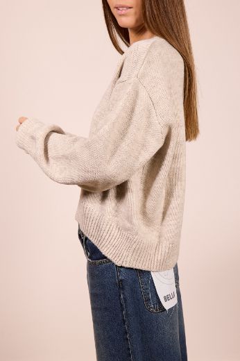 Immagine di MAGLIONE LANA/ALPACA - Disponibile in SABBIA, NERO, MARRONE, BORDEAUX