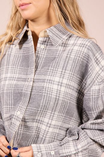 Immagine di CAMICIA OVER MISTO LANA