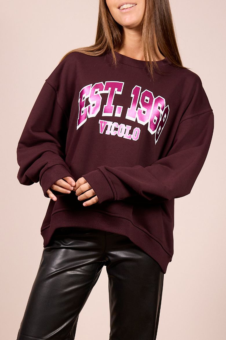 Immagine di FELPA EST. 1968 - Disponibile in NERO, BORDEAUX