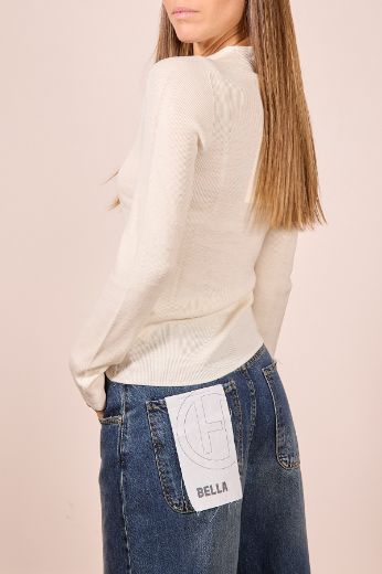 Immagine di MAGLIA COSTINE - Disponibile in PANNA, NERO, GRIGIO