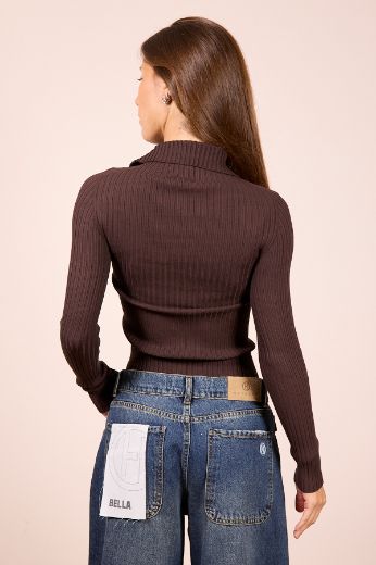 Immagine di MAGLIA COSTINE - Disponibile in NERO, BORDEAUX