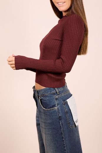 Immagine di MAGLIA COSTINE - Disponibile in NERO, BORDEAUX