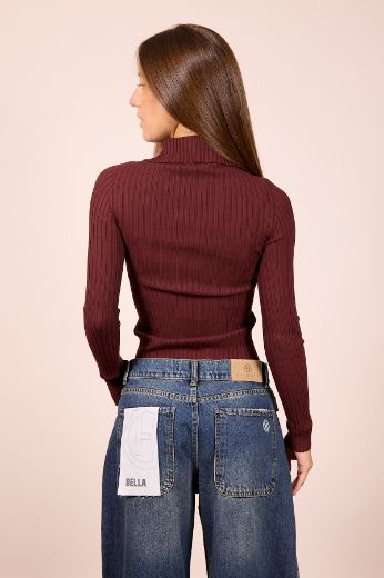 Immagine di MAGLIA COSTINE - Disponibile in NERO, BORDEAUX