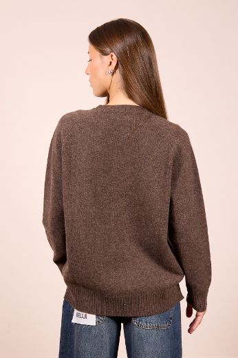 Immagine di MAGLIONE 100% LANA GIROCOLLO - Disponibile in MARRONE, GRIGIO, BLU, BEIGE SCURO, BEIGE CHIARO, PANNA, GRIGIO SCURO, GRIGIO CHIARO, TAUPE, AZZURRO