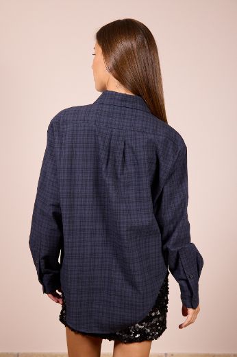 Immagine di CAMICIA CHECK BLU/NERO
