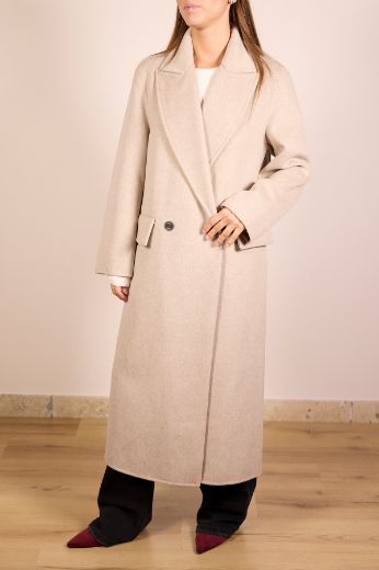 Immagine di CAPPOTTO LUNGO HANDMADE ICON - Disponibile in MARRONE, GRIGIO, TORTORA