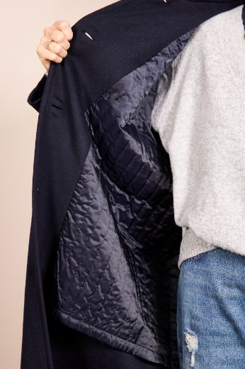 Immagine di CAPPOTTO LUNGO HANDMADE - Disponibile in NERO, BLU