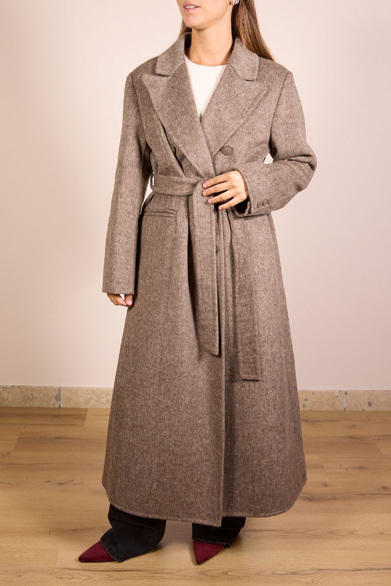 Immagine di CAPPOTTO HANDMADE STRUTTURATO CON CINTURA - Disponibile in NERO, MARRONE