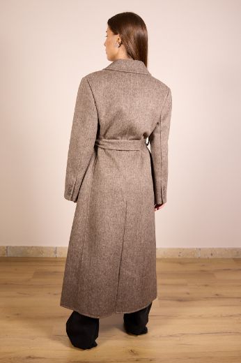 Immagine di CAPPOTTO HANDMADE STRUTTURATO CON CINTURA - Disponibile in NERO, MARRONE