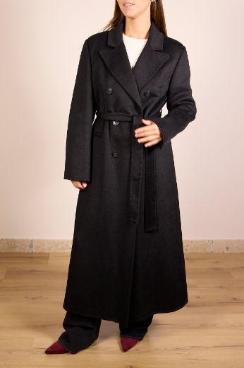 Immagine di CAPPOTTO HANDMADE STRUTTURATO CON CINTURA - Disponibile in NERO, MARRONE