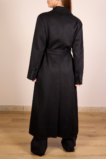 Immagine di CAPPOTTO HANDMADE STRUTTURATO CON CINTURA - Disponibile in NERO, MARRONE