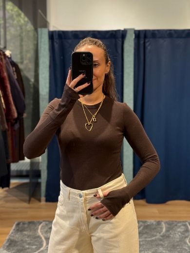 Immagine di MAGLIA LANA MODAL GIROCOLLO - Disponibile in NERO, MARRONE, GRIGIO, PANNA