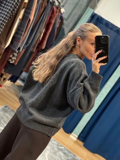 Immagine di MAGLIONE OVER BASIC - Disponibile in MORO, GRIGIO, ROSSO