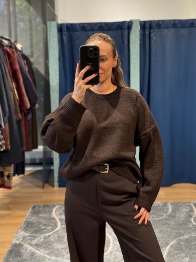 Immagine di MAGLIONE OVER BASIC - Disponibile in MORO, GRIGIO, ROSSO