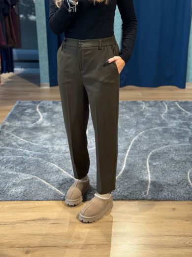 Immagine di PANTALONE EMILY - Disponibile in GRIGIO, BLU, MARRONE, NERO, VERDE
