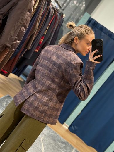 Immagine di GIACCA SLIM CHECK - Disponibile in MARRONE, BORDEAUX