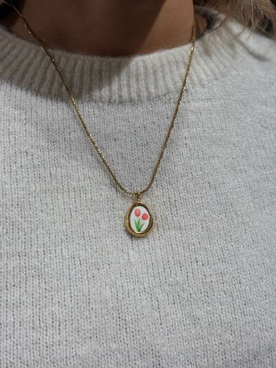 Immagine di COLLANA CHARM TULIP ROSE