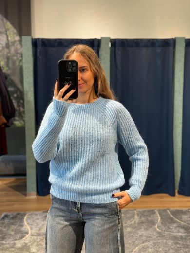 Immagine di MAGLIONE MOHAIR - Disponibile in NERO, CICLAMINO, AZZURRO, ANTRACITE