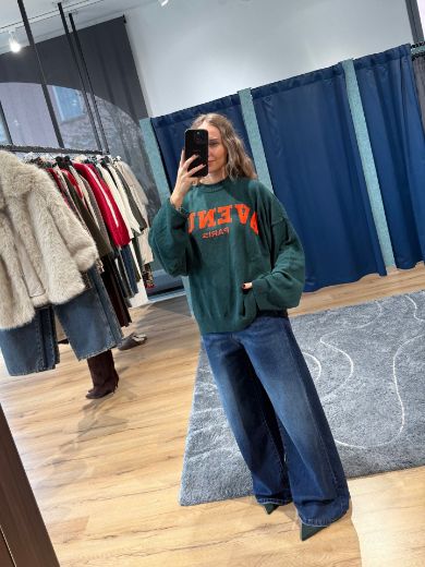 Immagine di MAGLIONE AVENUE PARIS - Disponibile in VERDE, GRIGIO