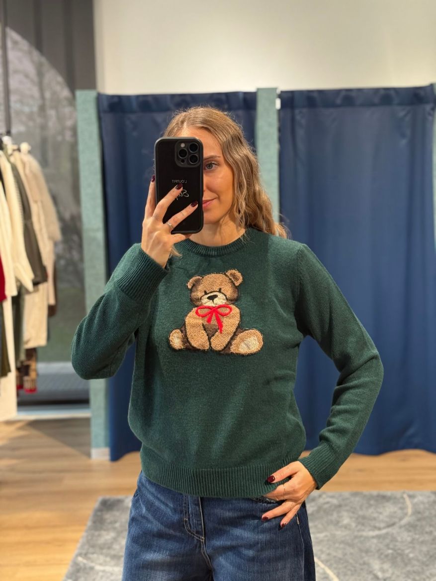 Immagine di MAGLIONE ORSO FIOCCO