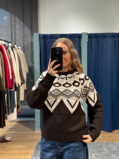 Immagine di MAGLIONE OSLO - Disponibile in MARRONE, BURRO, AZZURRO