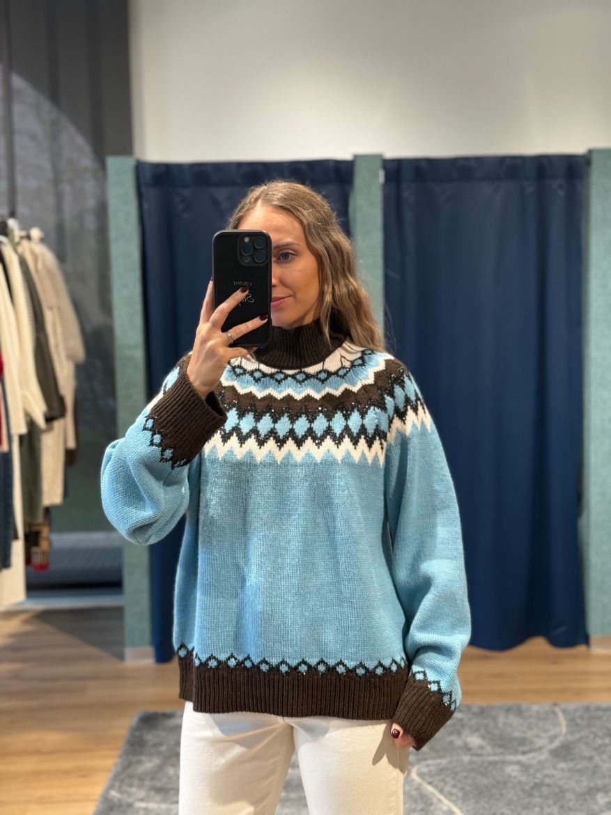 Immagine di MAGLIONE ROMBI LUREX