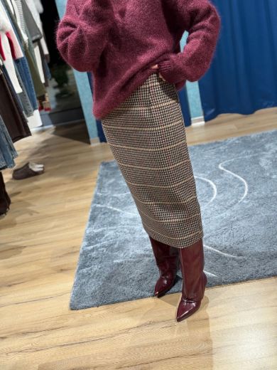 Immagine di GONNA MIDI PIED DE POULE