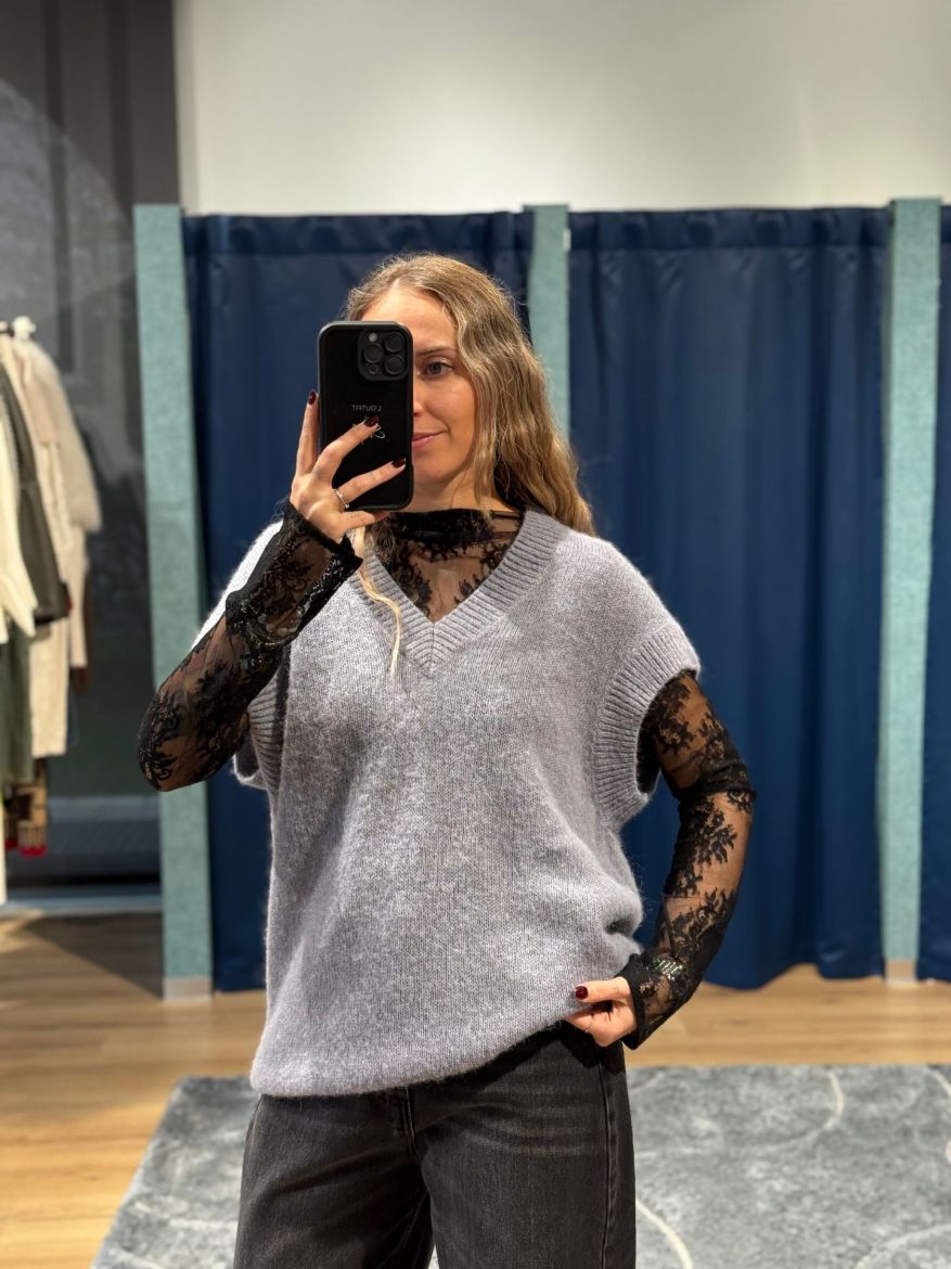 Immagine di GILET LANA ALPACA - Disponibile in GRIGIO, AZZURRO