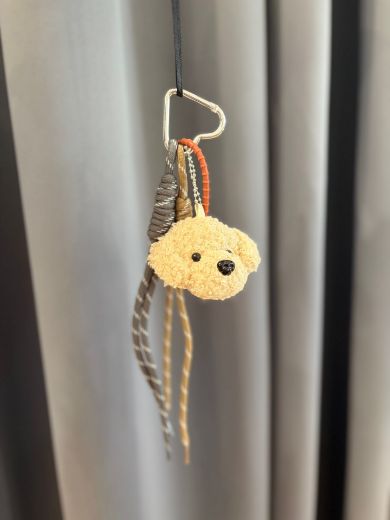 Immagine di CHARM PORTACHIAVI BARBONCINO - Disponibile in MARRONE, BEIGE SCURO, BEIGE CHIARO