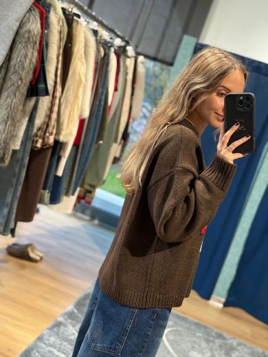 Immagine di MAGLIONE SNOOPY - Disponibile in GRIGIO, MARRONE