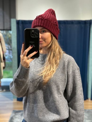 Immagine di BERRETTO ROTTURE - Disponibile in ROSSO, NERO, BIANCO, GRIGIO, BORDEAUX, MARRONE