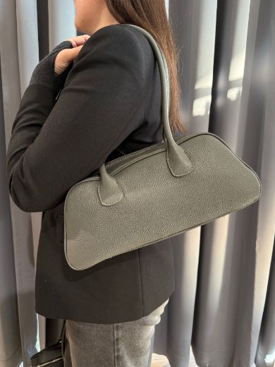 Immagine di BORSA BOWLING - Disponibile in BORDEAUX, TAUPE, MARRONE, GRIGIO, NERO