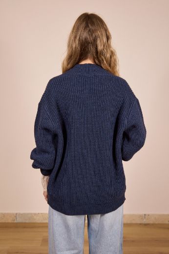 Immagine di CARDIGAN OVER - Disponibile in PANNA, BLU, NERO
