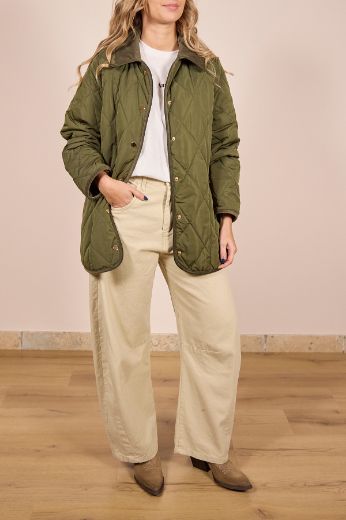 Immagine di PIUMINO ROMBI - Disponibile in VERDE, MARRONE, CORDA