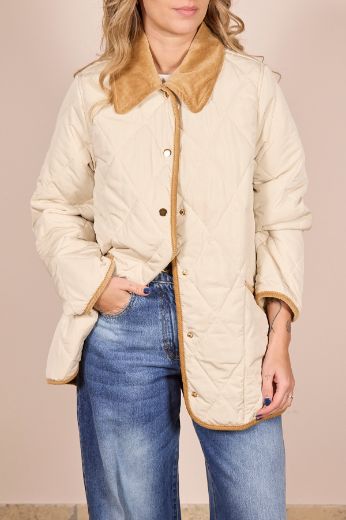 Immagine di PIUMINO ROMBI - Disponibile in VERDE, MARRONE, CORDA