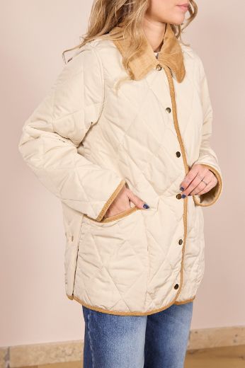 Immagine di PIUMINO ROMBI - Disponibile in VERDE, MARRONE, CORDA