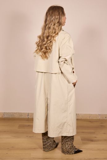 Immagine di TRENCH LUNGO SPORTY - Disponibile in VERDE MILITARE, CORDA