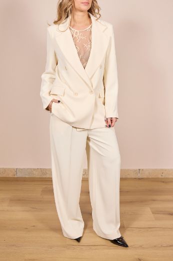 Immagine di PANTALONE EMMA - Disponibile in BLU, PANNA