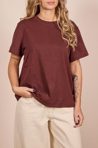 Immagine di T-SHIRT NAIMA AWARE - Disponibile in BIANCO, BLU, ROSA, NERO, CIOCCOLATO