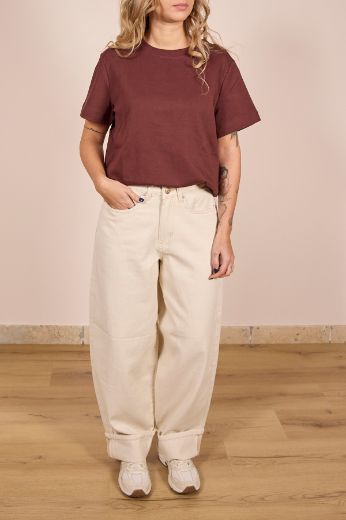 Immagine di T-SHIRT NAIMA AWARE - Disponibile in BIANCO, BLU, ROSA, NERO, CIOCCOLATO